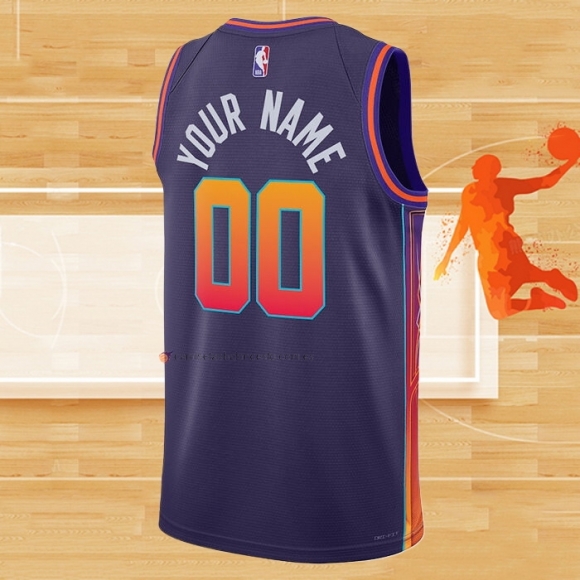 Camiseta Phoenix Suns Personalizada Ciudad 2023-24 Violeta