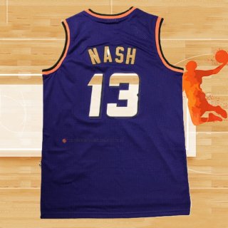 Camiseta Phoenix Suns Steve Nash NO 13 Retro Violeta