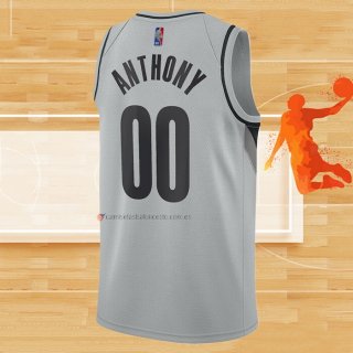 Camiseta Portland Trail Blazers Carmelo Anthony NO 00 Earned 2020-21 Gris