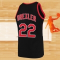 Camiseta Portland Trail Blazers Clyde Drexler NO 22 Hardwood Classics Throwback Negro