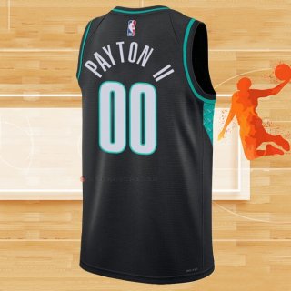 Camiseta Portland Trail Blazers Gary Payton II NO 00 Ciudad 2022-23 Negro