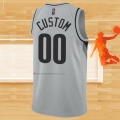 Camiseta Portland Trail Blazers Personalizada Earned 2020-21 Gris