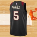 Camiseta Portland Trail Blazers Skylar Mays NO 5 Ciudad 2023-24 Negro