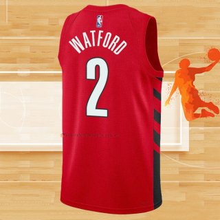 Camiseta Portland Trail Blazers Trendon Watford NO 2 Statement 2022-23 Rojo