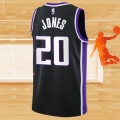 Camiseta Sacramento Kings Colby Jones NO 20 Icon 2023-24 Negro