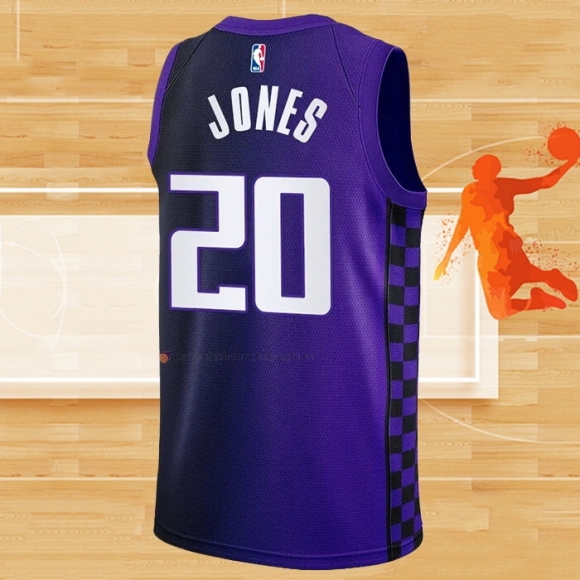 Camiseta Sacramento Kings Colby Jones NO 20 Statement 2023-24 Violeta