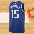 Camiseta Sacramento Kings Davion Mitchell NO 15 Ciudad 2023-24 Azul