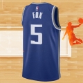 Camiseta Sacramento Kings De'Aaron Fox NO 5 Ciudad 2023-24 Azul