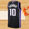 Camiseta Sacramento Kings Domantas Sabonis NO 10 Icon 2023-24 Negro