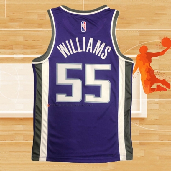 Camiseta Sacramento Kings Jason Williams NO 55 Icon 2020-21 Violeta