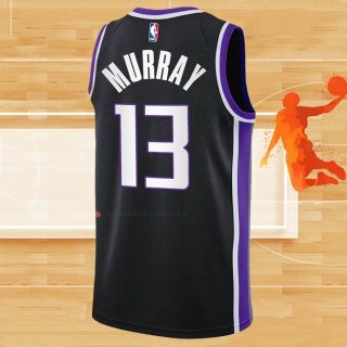 Camiseta Sacramento Kings Keegan Murray NO 13 Icon 2023-24 Negro