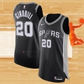 Camiseta San Antonio Spurs Manu Ginobili NO 20 Icon Autentico Negro