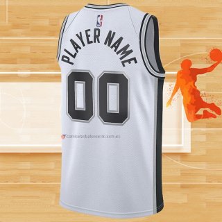 Camiseta San Antonio Spurs Personalizada Association 2020-21 Blanco