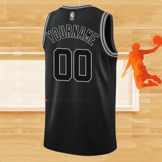 Camiseta San Antonio Spurs Personalizada Classic 2022-23 Negro