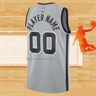 Camiseta San Antonio Spurs Personalizada Statement Gris