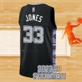 Camiseta San Antonio Spurs Tre Jones NO 33 Statement 2022-23 Negro