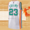 Camiseta San Antonio Spurs Zach Collins NO 23 Ciudad 2021-22 Blanco