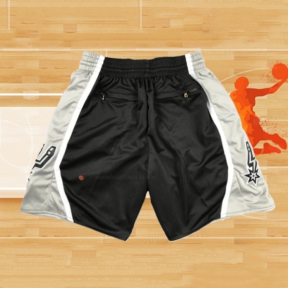 Pantalone San Antonio Spurs Just Don Negro Gris