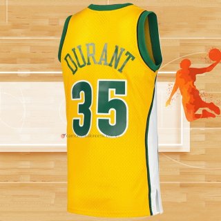 Camiseta Nino Seattle SuperSonics Kevin Durant NO 35 Mitchell & Ness 2007-08 Amarillo