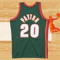 Camiseta Seattle SuperSonics Gary Payton NO 20 Historic Retro Verde2