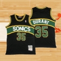 Camiseta Seattle SuperSonics Kevin Durant NO 35 Mitchell & Ness 2007-08 Negro