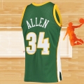 Camiseta Seattle SuperSonics Ray Allen NO 34 Mitchell & Ness 2006-07 Verde