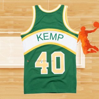 Camiseta Seattle SuperSonics Shawn Kemp NO 40 Historic Retro Verde