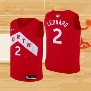 Camiseta Nino Toronto Raptors Kawhi Leonard NO 2 Earned 2018-19 Rojo