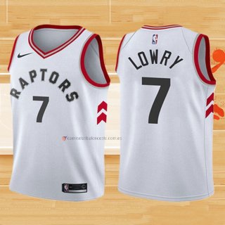 Camiseta Nino Toronto Raptors Kyle Lowry NO 7 Association 2017-18 Blanco