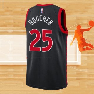 Camiseta Toronto Raptors Chris Boucher NO 25 Statement 2020-21 Negro