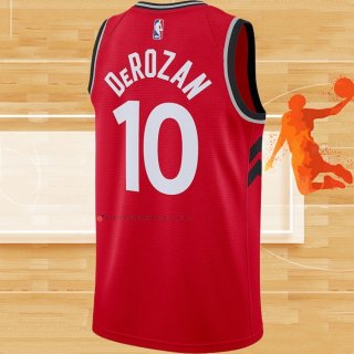 Camiseta Toronto Raptors DeMar DeRozan NO 10 Icon Rojo