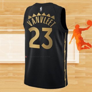 Camiseta Toronto Raptors Fred Vanvleet NO 23 Ciudad 2019-20 Negro