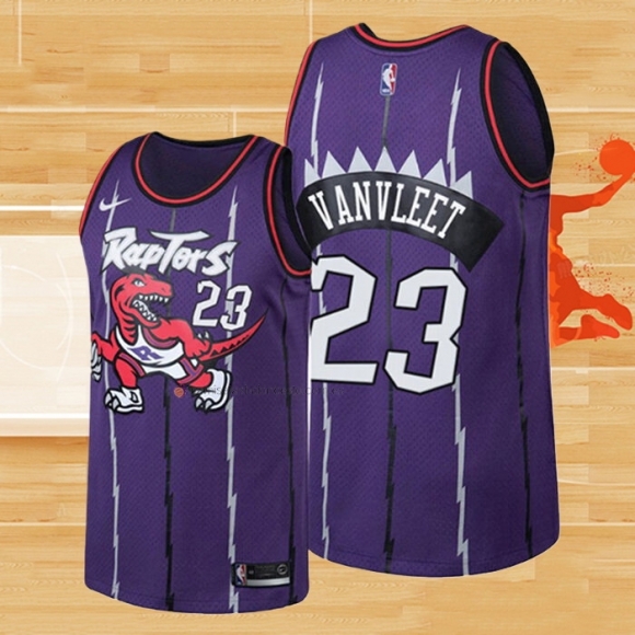 Camiseta Toronto Raptors Fred VanVleet NO 23 Classic Edition Violeta