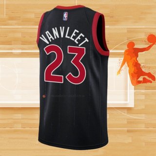 Camiseta Toronto Raptors Fred Vanvleet NO 23 Statement 2020-21 Negro