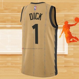 Camiseta Toronto Raptors Gradey Dick NO 1 Ciudad 2023-24 Oro