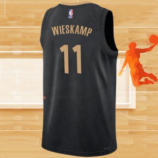 Camiseta Toronto Raptors Joe Wieskamp NO 11 Ciudad 2022-23 Negro