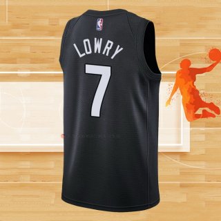 Camiseta Toronto Raptors Kyle Lowry NO 7 Earned 2020-21 Negro Violeta