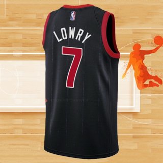 Camiseta Toronto Raptors Kyle Lowry NO 7 Statement 2020-21 Negro