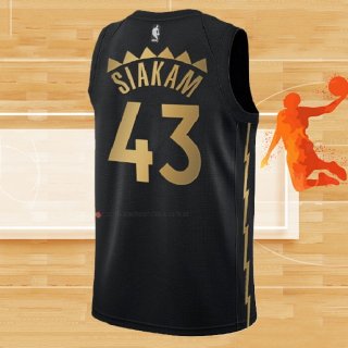 Camiseta Toronto Raptors Pascal Siakam NO 43 Ciudad 2019-20 Negro