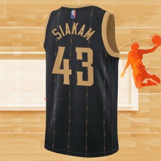 Camiseta Toronto Raptors Pascal Siakam NO 43 Ciudad 2021-22 Negro