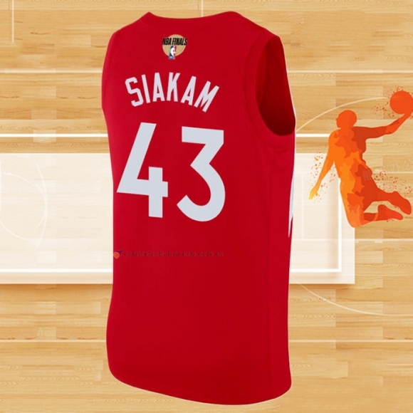 Camiseta Toronto Raptors Pascal Siakam NO 43 Earned Rojo