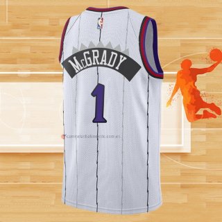 Camiseta Toronto Raptors Tracy Mcgrady NO 1 Classic Edition Blanco