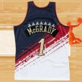 Camiseta Toronto Raptors Tracy Mcgrady NO 1 Mitchell & Ness Negro Rojo