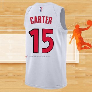 Camiseta Toronto Raptors Vince Carter NO 15 Association 2022-23 Blanco