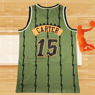 Camiseta Toronto Raptors Vince Carter NO 15 Mitchell & Ness 1998-99 Verde