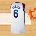 Camiseta USA 2021 Damian Lillard NO 6 Blanco