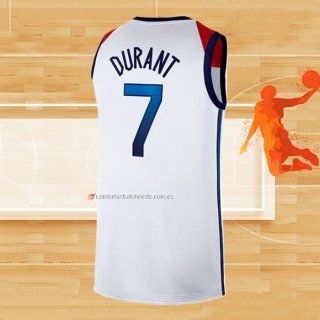 Camiseta USA 2021 Kevin Durant NO 7 Blanco