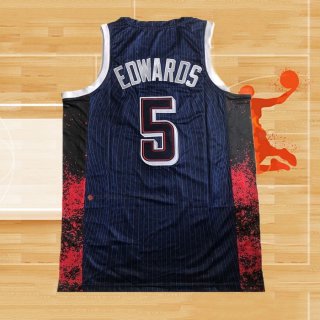 Camiseta USA 2024 Anthony Edwards NO 5 Juegos Olimpicos Azul