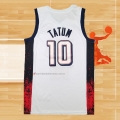 Camiseta USA 2024 Jayson Tatum NO 10 Blanco