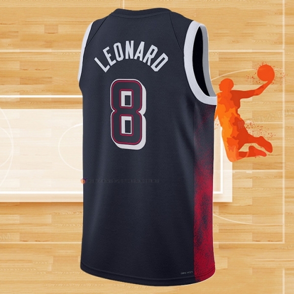 Camiseta USA 2024 Kawhi Leonard NO 8 Azul1